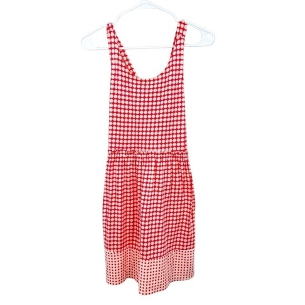 Crewcuts Pink Cotton Dress Polka Dot Criss Cross Back‎ Summer Casual Cute